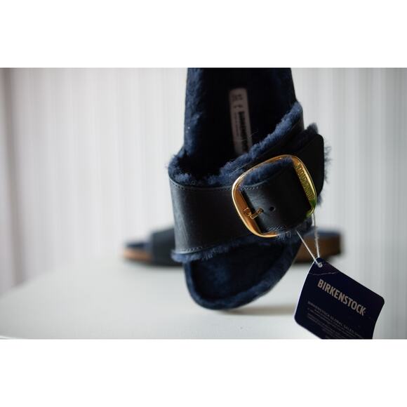 Birkenstock Madrid Big Buckle Shearling 41 Narrow NEW - Picture 4 of 6